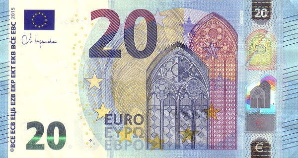(046) European Union P28RR - 20 Euro (2015-Lagarde)